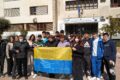 A Lucera una bandiera dell'Ucraina fatta di fiori. Dirigente Itet: "Gesti simbolici con risvolti concreti"